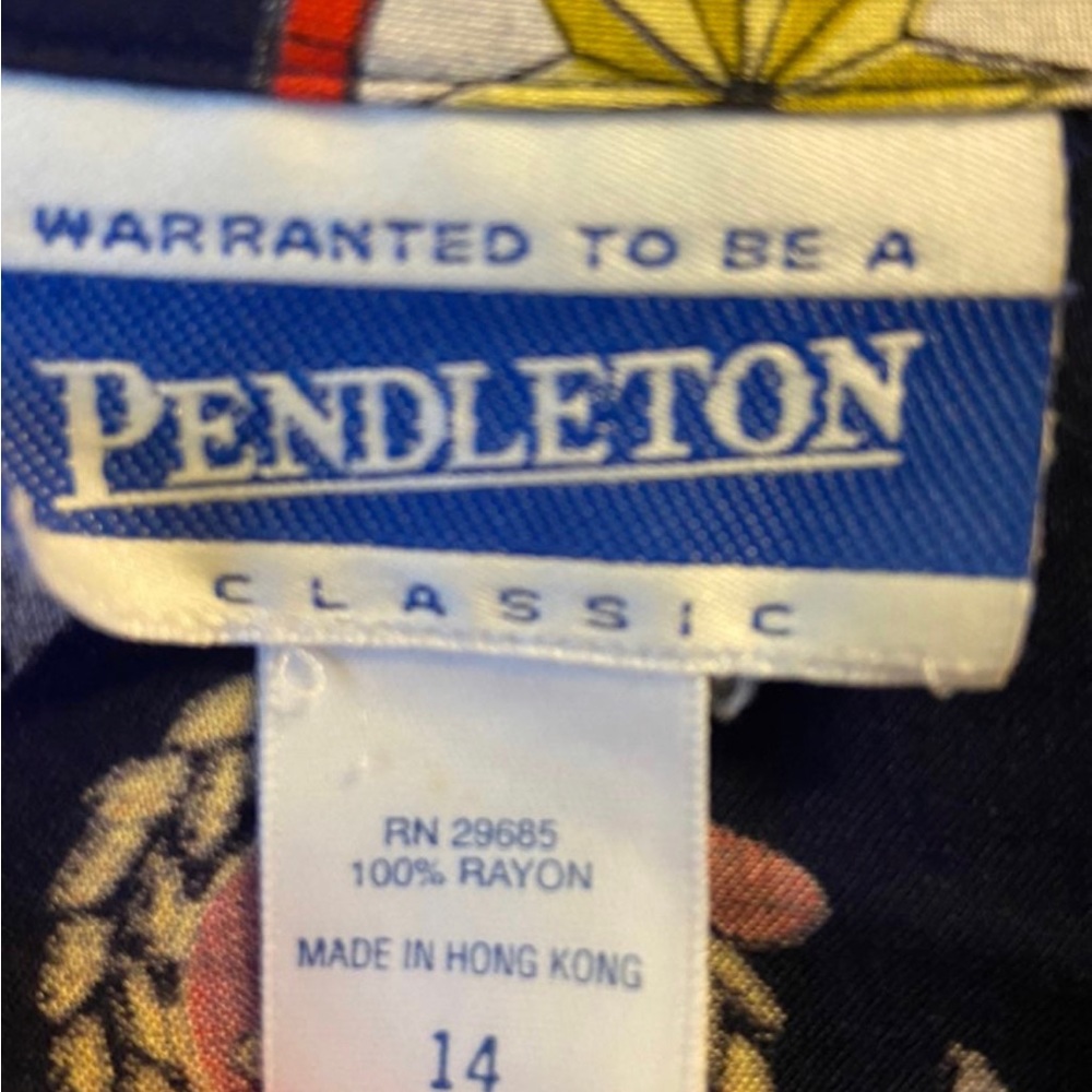 Vintage Nautical Print Pendleton Button Down Shir… - image 3